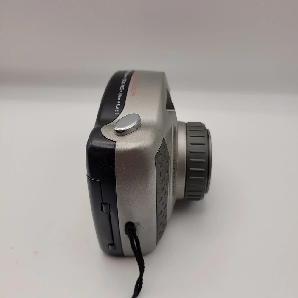 Kalimar Precision Zoom 35-55mm Film Camera Silver Focus Free 35mm Flash Case